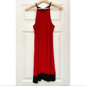 Red Dress With Black Trim